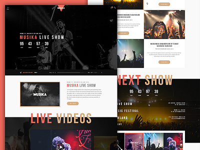 Musika - Music Band Joomla Template album artist band festival music party playlist song