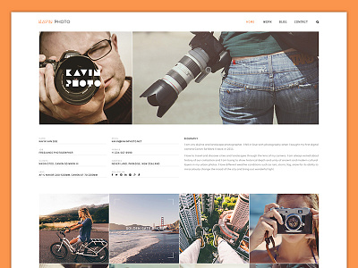 Kavin Photo - Personal Blog Joomla Template blog blogger clean creative gallery instagram lifestyle modern music personal photo simple