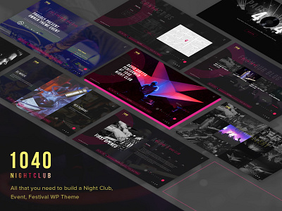 1040 Night Club - DJ, Party, Music Club WordPress Theme by Sonny Lee for  TemPlaza on Dribbble