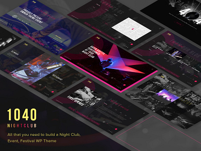 1040 Night Club - DJ, Party, Music Club WordPress Theme