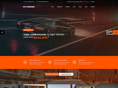 Auto Showroom - Car Dealership Joomla Template