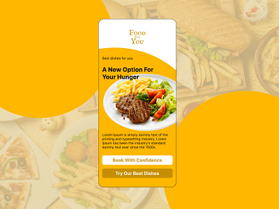 Food Landing Page Mobile UI app app design design fast food food food delivery app food landing page mobile app mobile app design mobile ui mobile ui design ui ui ux design uiux uiux design ux