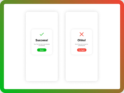 Flash Message app application design download error file flash flash message message mobile success successful ui ui ux design uiux uiux design upload ux wrong