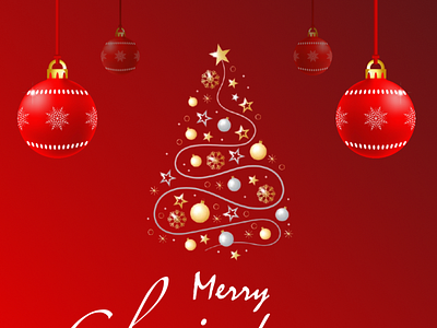 Merry Christmas design illustration typography vector