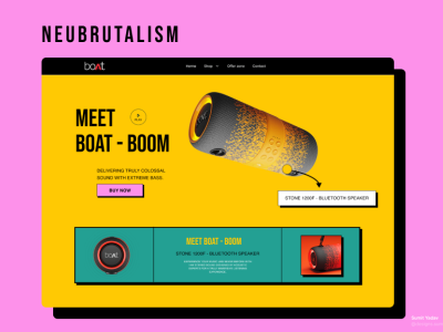 Neubrutalism of boat boat branding dark design illustration logo neopop neubrutalism portfolio typography ui ux vector