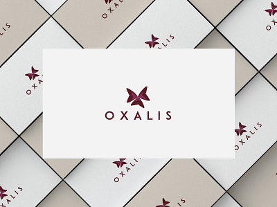 Oxalis artwork botanical illustration logo oxalis