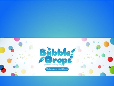 Bubble Drops label design branding design graphic design