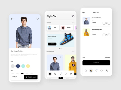 Modern E-commerce App Design graphic design motion graphics ui