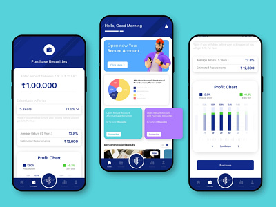 Investment App Ui Design app design design ui ux