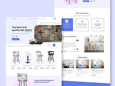 Furniture Website Design design ui uiux design ux website design