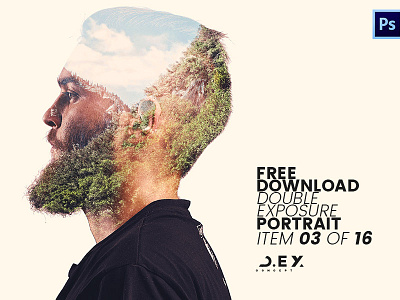 FREE Double Exposure Portrait from D.EX Concept 03/16