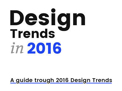 Design Trends in 2016 flat design graphic design logo print site typography ui ux webdesign webdevelopment