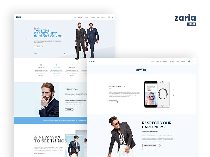 Zaria – Business Constulting HTML5 & CSS3 Template by Milo Studio on ...