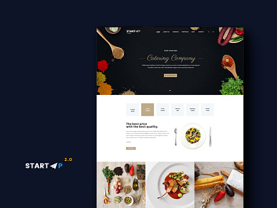 StartUp - Catering Company Demo | Website Template architecture auto shop business cargo catering cleaning construction corporate financial gardening medical trasnport