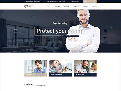 Sydney - Multiuse Financial Business HTML5 & CSS3 Template bootstrap broker business consulting corporate financial html5 insurance investment market stock website