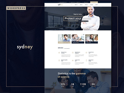 Sydney - Multiuse Financial Business WordPress Theme bootstrap builder business clean company modern slider website wordpress wordpress theme