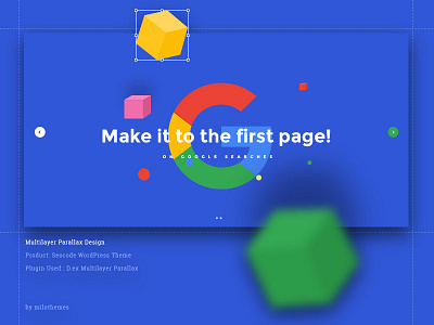 Multilayer Parallax Design for Seocode WordPress Theme