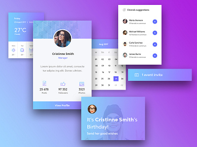 Doom Widgets by Milo Studio on Dribbble