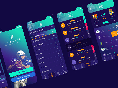 Sports Betting App app betting design doom milothemes sport template ui uiux