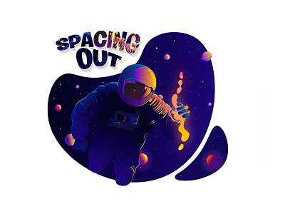 Space Illustration adobe illustrator design galaxy illustration illustrator planets space stars vector