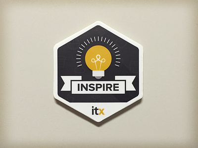 Inspire Sticker branding illustration itx marketing sticker