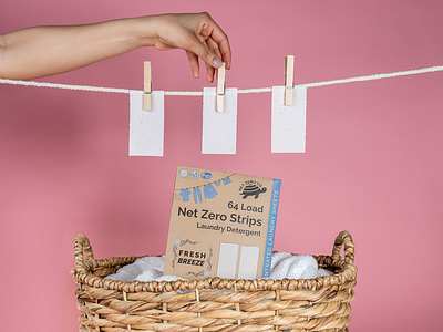 Net Zero Eco-friendly Laundry detergent strips