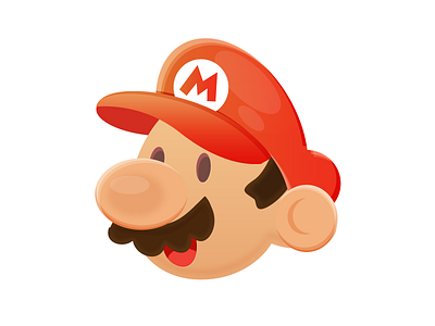 Mario badge mario super mario