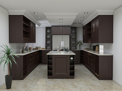 3ds max 05 3d 3dsmax design interior design kitchen