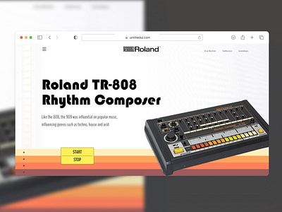 Roland design typography ui web