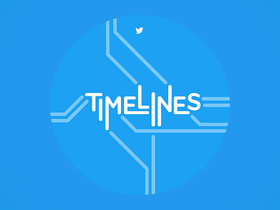 Timelines Team Logo blue logo subway subway map timelines twitter