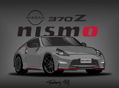 Nissan 370z illustration car illustration car car arts car design car illustration car illustrations design flat car art illustraion illustration illustrations minimal arts minimal cars tshirt tshirt design vector