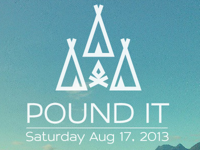 Pound It camping debut flyer sea2sky