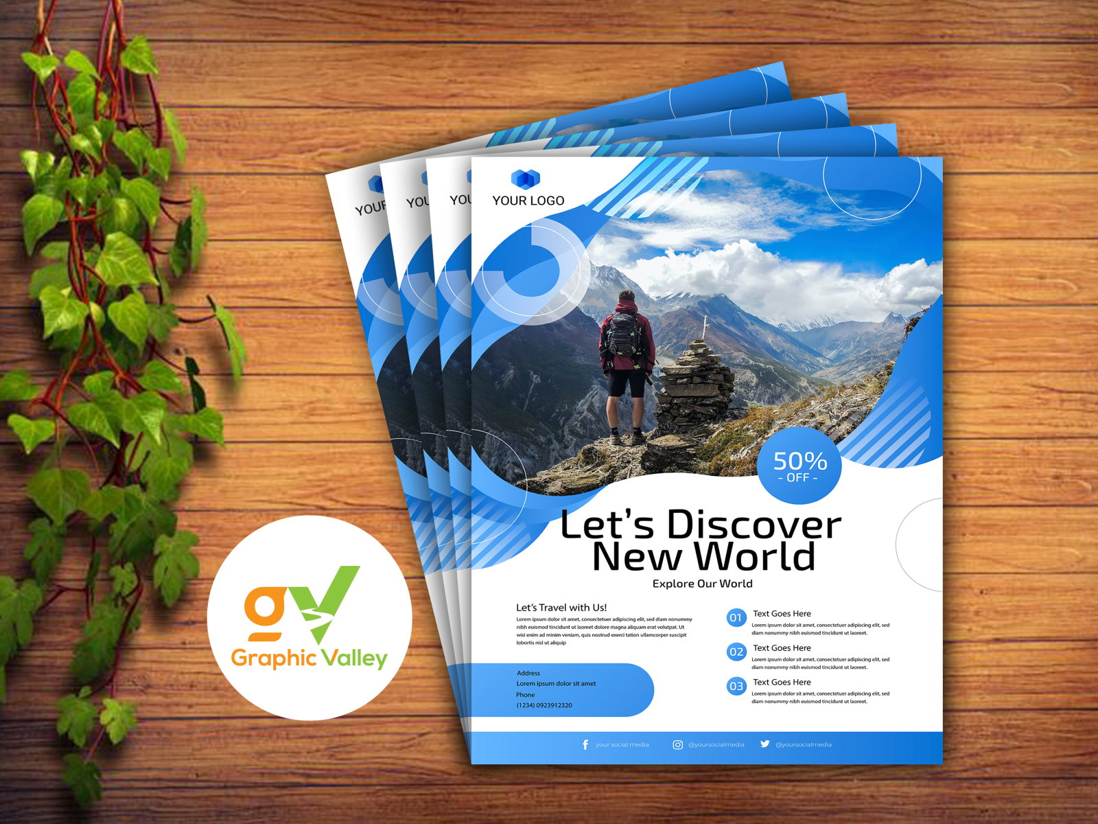 Travel Flyer Design by Graphic Valley on Dribbble