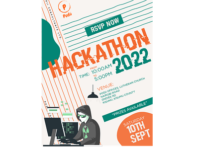 hackathon poster graphic design