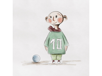 Football man design digital painting illustration sketchbook