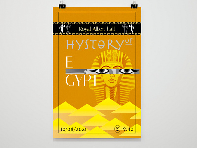 Poster of Egypt design figma illustration poster typography vector