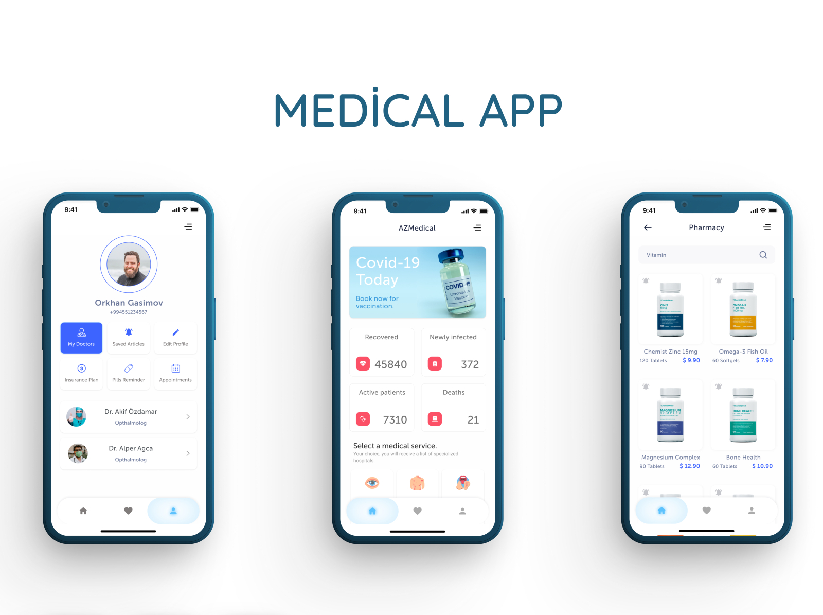 Medical App Design By Orxan Qasimov On Dribbble