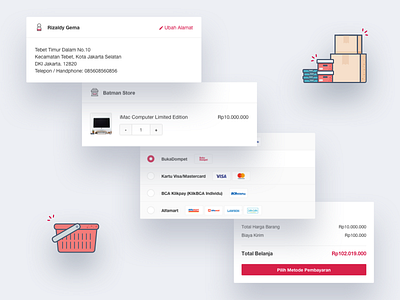 Bukalapak Desktop Checkout Reskined checkout ecommerce online shop product card ui ux