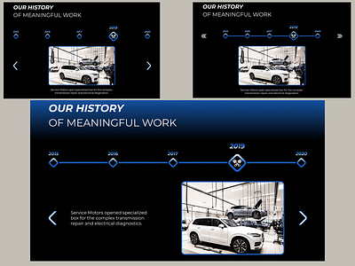 Slider of History for Service Motor