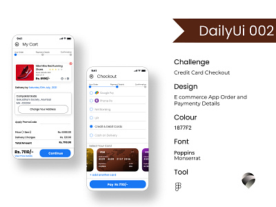 DailyUI 002 - Credit Card Checkout Page 002 dailyui design ui ux