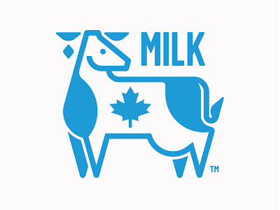 Canadian Milk canada canadian cow dairy flat icon logo logo design mark milk