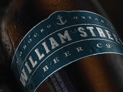 William Street Beer Co. beer bottle brand branding brewery logo logo design mark