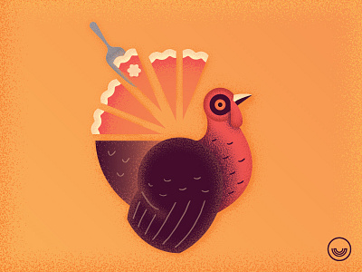 Turkey and Pie design flat illustration pie pumpkin texture turkey vector