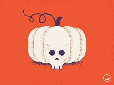 Halloween 🎃💀 flat halloween illustration pumpkin retro skull vector vintage