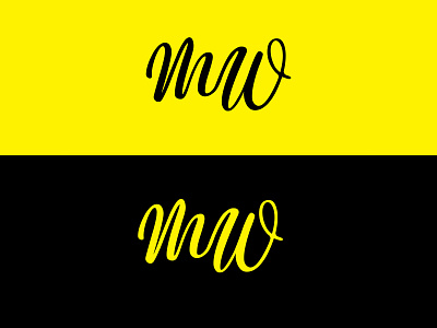 M and W letter logo