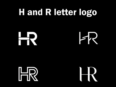 H and R letter logo