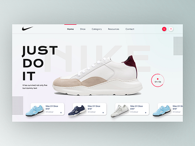 Online Sneakers Store Ui Design branding design flat minimal ui web