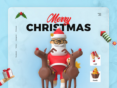 Best Christmas Quotes Website app branding design flat minimal ui web