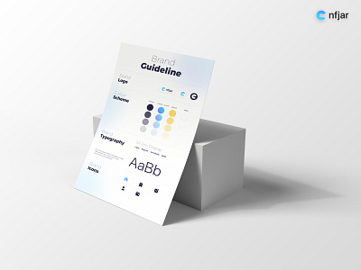 Brand Guideline Presentation. app branding design flat graphic design gui logo minimal ui web