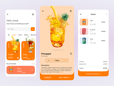 Food Delivery Mobile App 3d shop app design app design design e commech appui ux e commerce app ui e commerch app fagma ui food delivery app online food shop ui